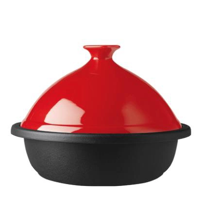 Une batterie de cuisine ensemble de l'émail de haute qualité en fonte poli couché Non Stick Cuisine Casseroles définit 30cm Pot de Taji émail