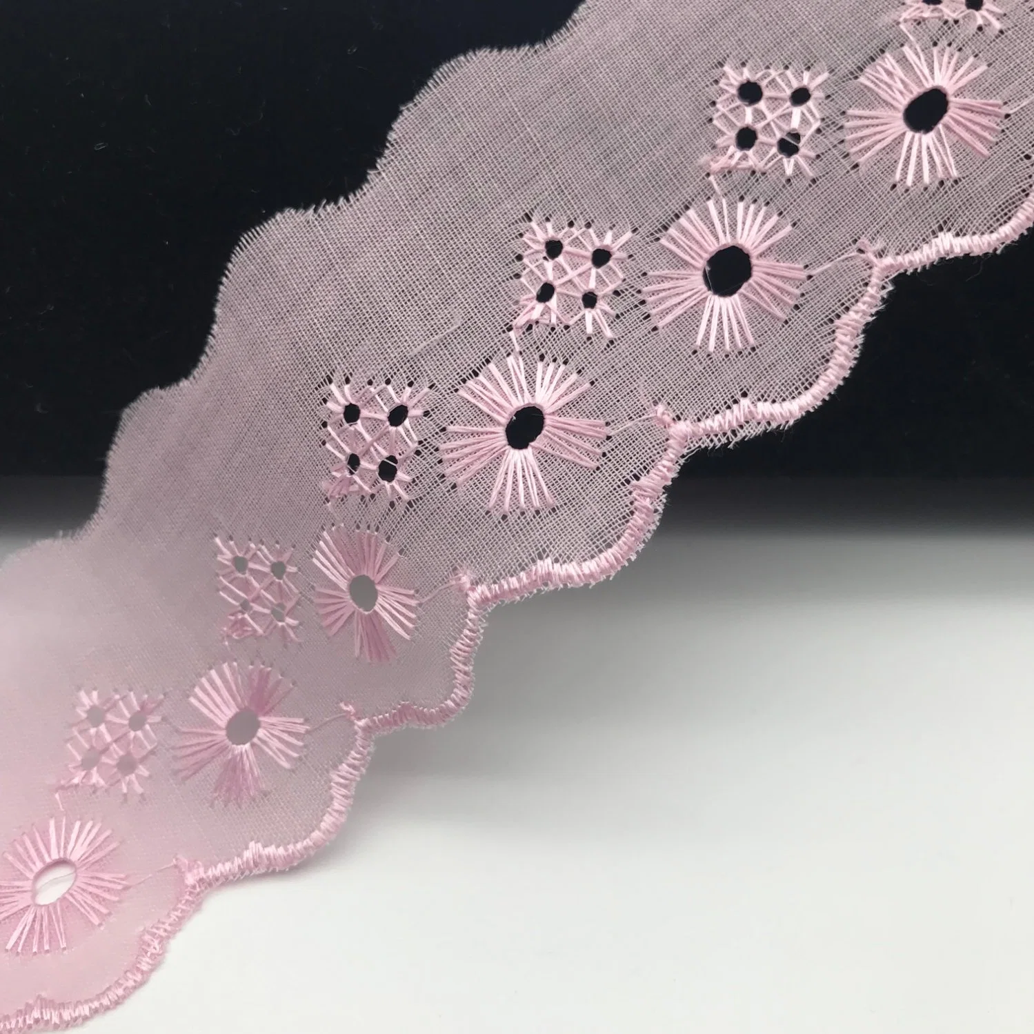 Hot Sale Embroidery Knit Textile Apparel Fashion Accessories Fast Delivery Tc Cotton Polyester Lace Fabric for Dubai African Wedding Dress Lace