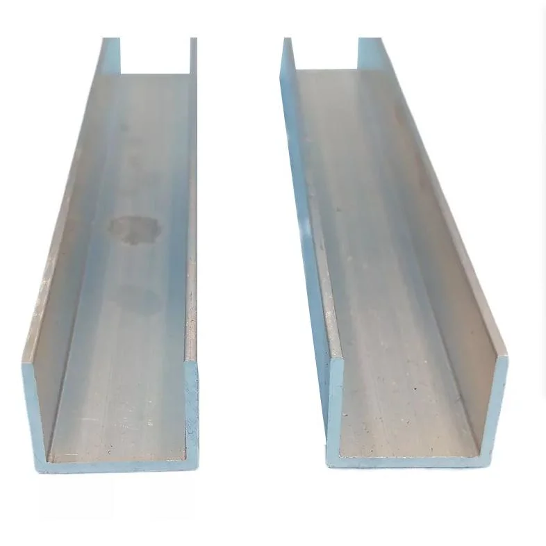 6063 6061 6082 U Channel Aluminum Profile / Aluminum C Channel Extrusions