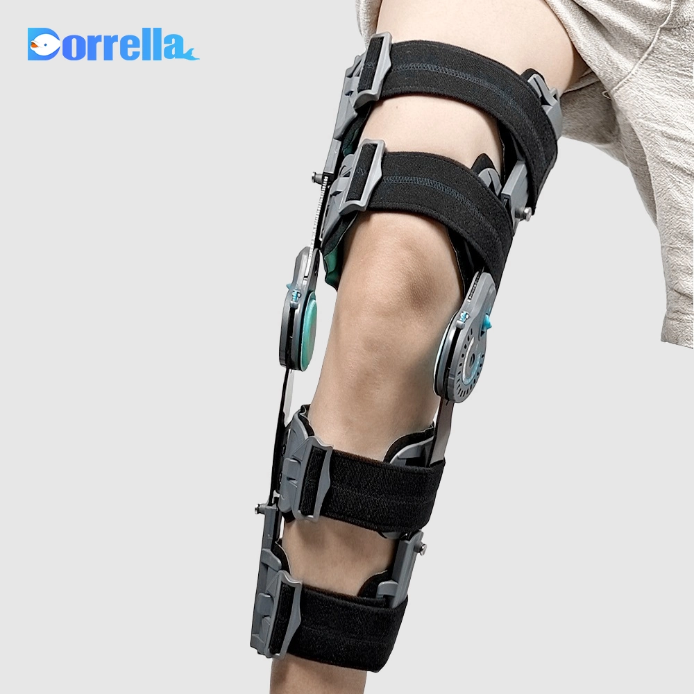 Medical Adjustable Angle Knee Joint Brace Arthritisopen Patella Knee Brace Support