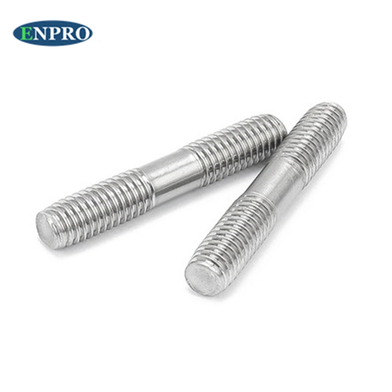 304 Stainless Steel Double Head Two End Threaded Rod