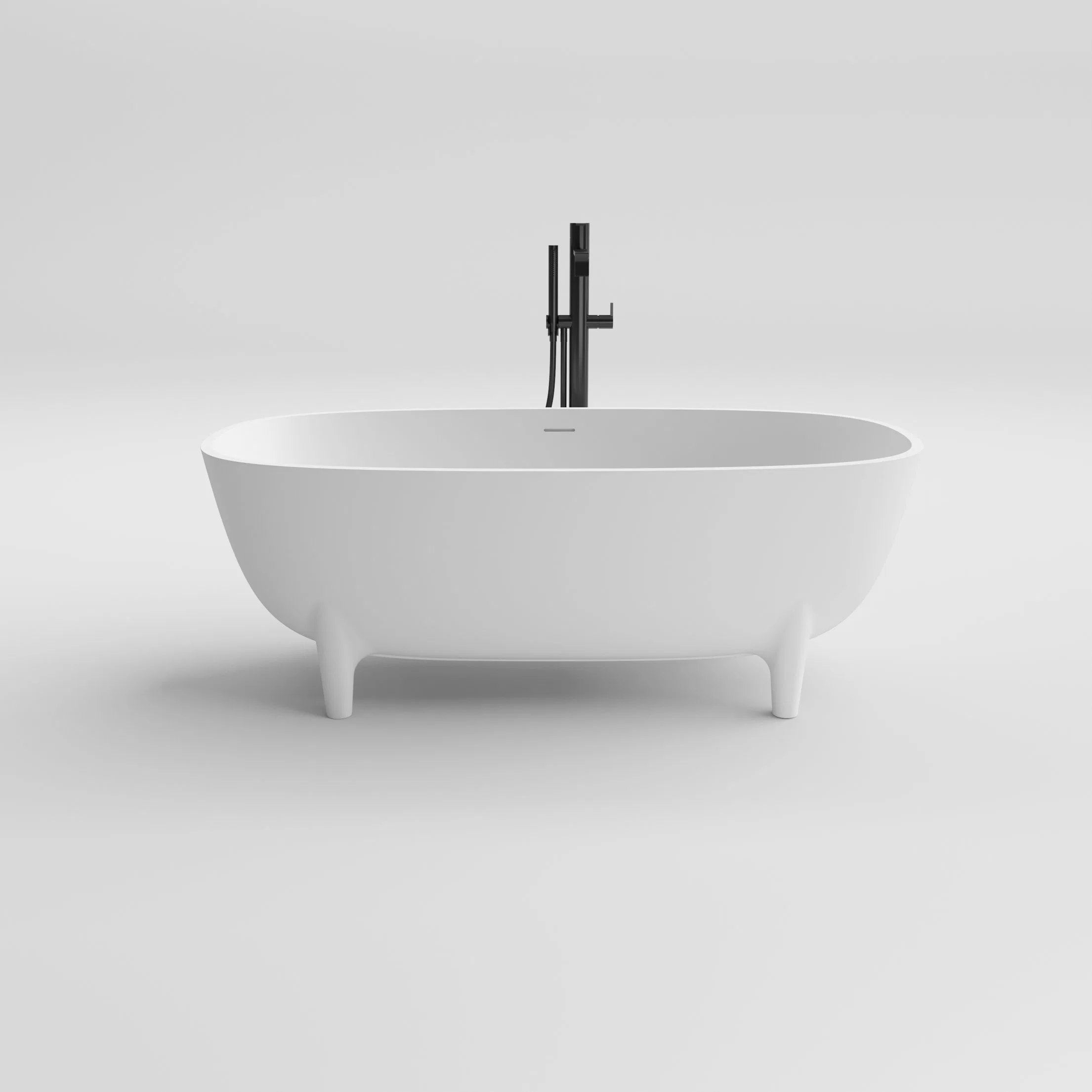 Artland Patented Free Standing Square Circular Corner Bath Tub Bathtub