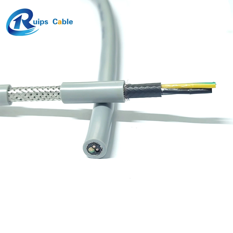 Industrial Wire Yy LSZH/Cy/Sy 0.75mm/1.5mm/2.5mm Tinned Copper Braid Shielded Halogen-Free Flexible Control Cable