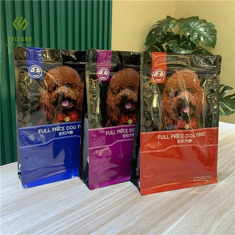 Custom Logo Printed Resealable Pet Treat Food Stand up Zipper Pouch Bag for Pet Food Packaging