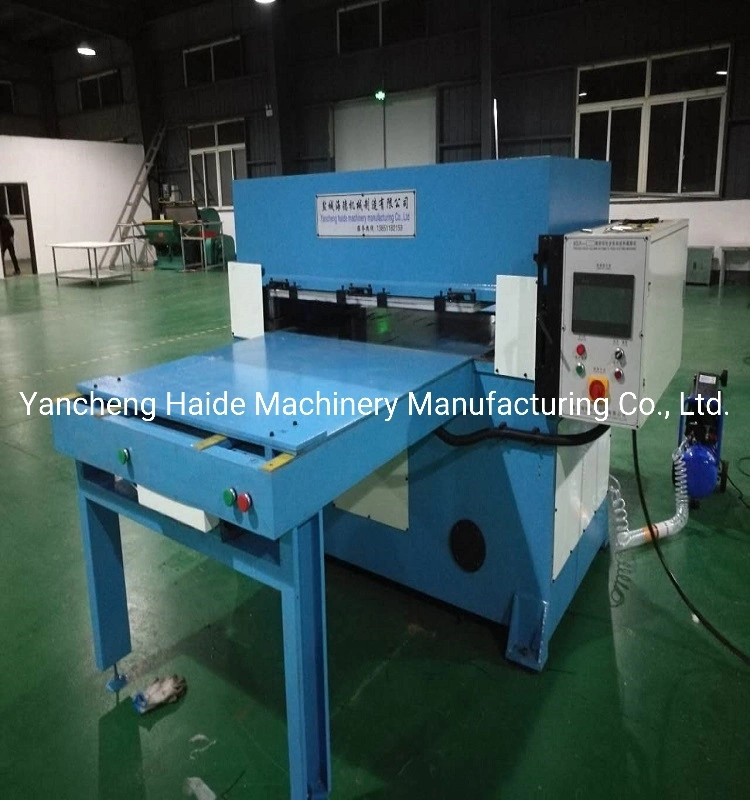 Blue PVC Vacuum Form Plastic Tray Cutting Press Machine