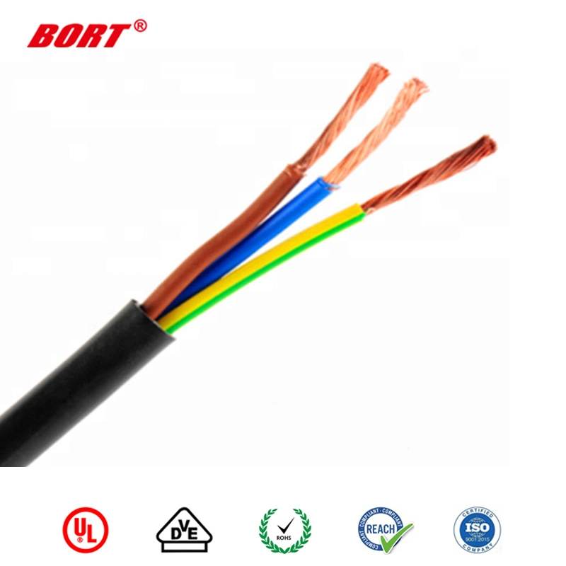 H05VV-F 3G 1.0mm2 Electric Power Cable PVC Jacket