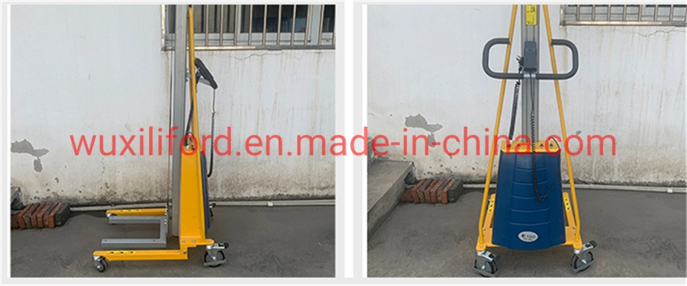 Chine Prix d'usine 150kg E100 E150 Semi-électrique Empileur Positionneur de travail Élévateur électrique léger