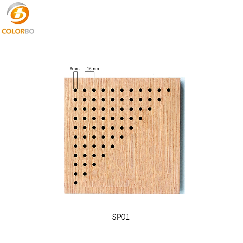 Eco Friendly Acoustic Natural Wooden Surface Room Acoustic Panel