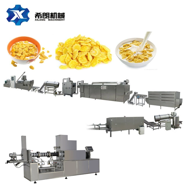 Frühstück Getreide Cornflakes Extrudiert Herstellung Maschine Herstellung Verarbeitungslinie