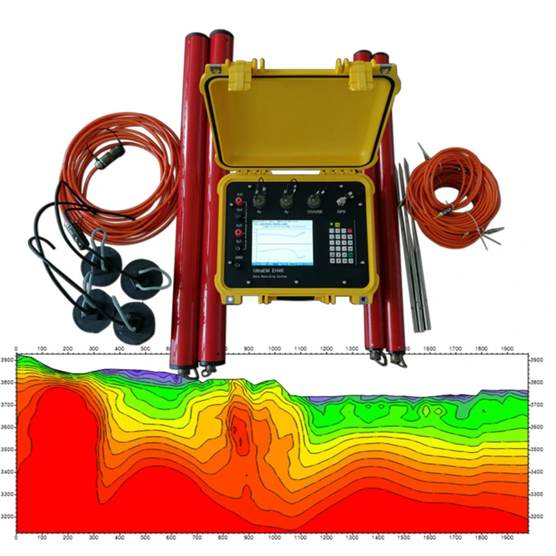 HMT Amt Mt IP equipos geofísicos instrumento magnetotelúrico Equipo de estudio electromagnético para aceite mineral, exploración de gas,