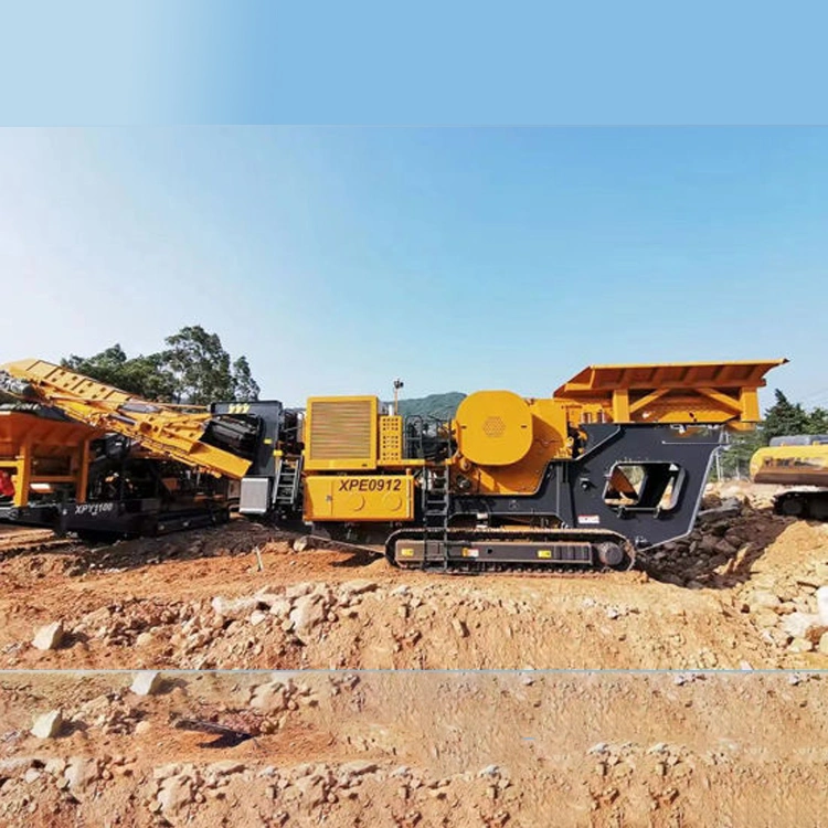 Esmagamento de mineração do britador de cone móvel para rocha 495HP britador de mandibula Pedra Xpy1100 Crusher de impacto móvel Xpf1112 para Venda