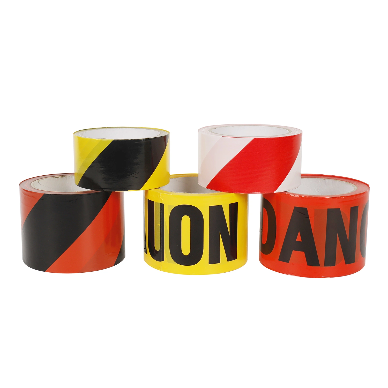 Caution and Danger Barricade Tape Non Adhesive PE Yellow Red Warning Protection Color Printing Feature Security Material