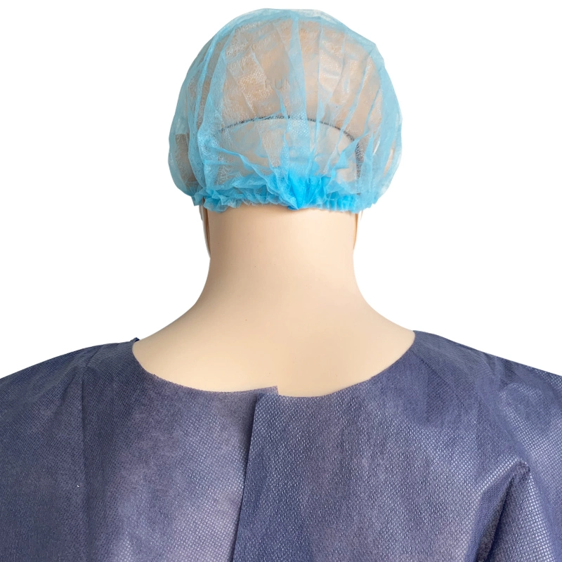 Disposable Patient Gowns with Tie Nonwoven Unisex Dark Blue Exam Robes for Men and Women