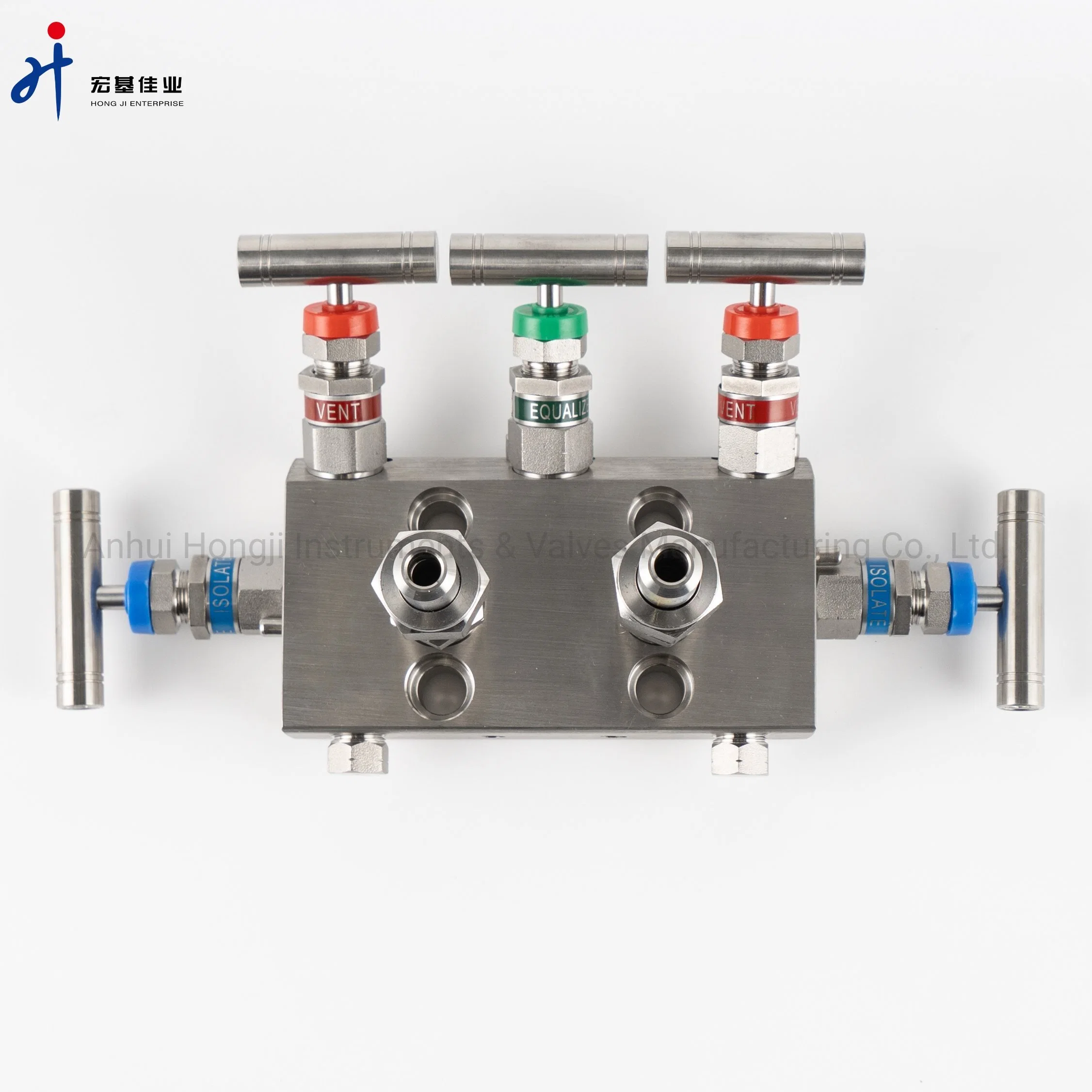 Forging Stainless Steel 5-Way Valve Manifolds Swagelok Type 6000psi