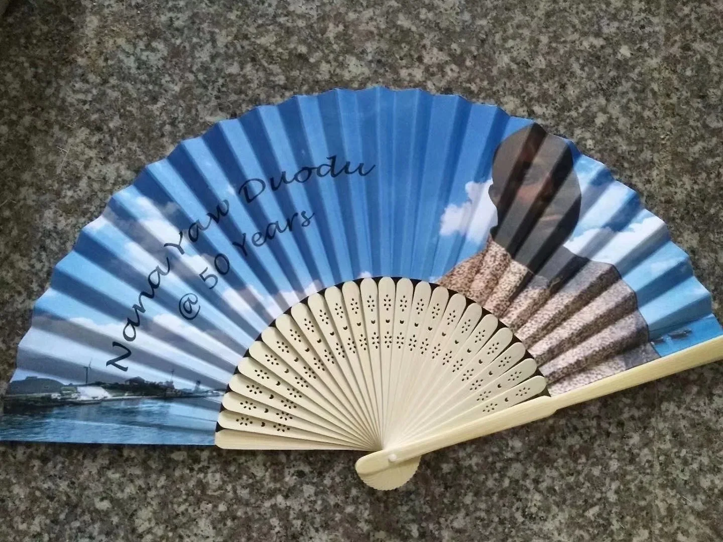 El papel de estilo japonés/ Promoción ventilador ventilador de bambú