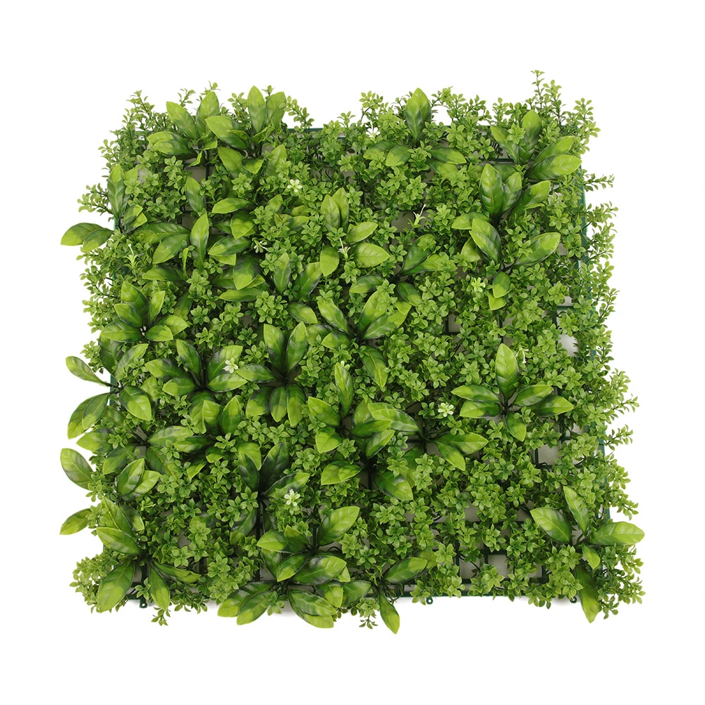 Hot Selling Garden Indoor Decorative Fake Plant Green Leaves Plastic Artificial Grass Flower Decoration Plant Green Hedge Panel