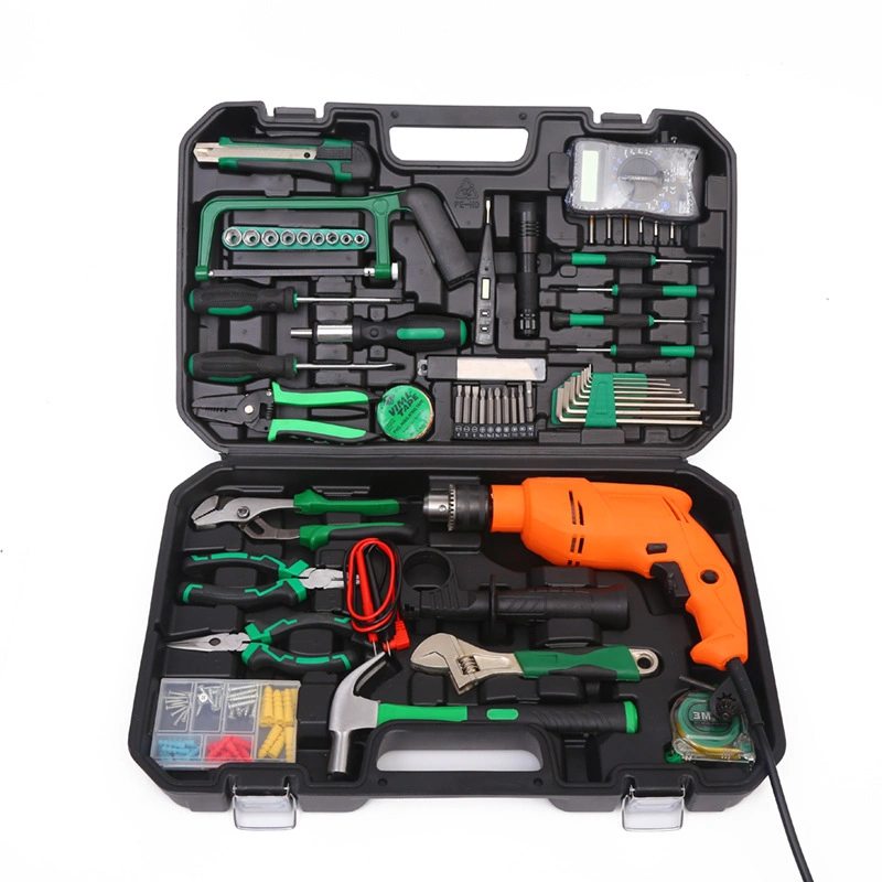 Multifunctional Combo Tools 29PCS Wrench Hammer Level Ruler Screwdriver Power Tool 12V Cordless Electric Metal Drill Bit Set