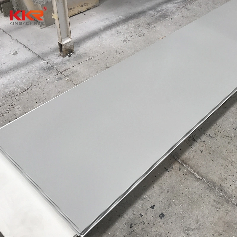 Factory Wholesale/Supplier Grey Color Kitchen Tops Modified Acrylic Solid Surface Plates