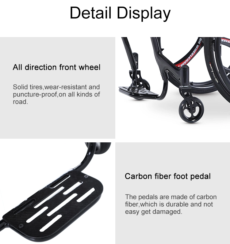 Jbh Dance Wheelchair Leisure Sports Wheel Chair Manual Carbon Fiber