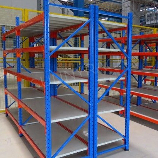 European Quality Warehouse Storage/Display Shelves Long Span Steel Metal with Factory Price