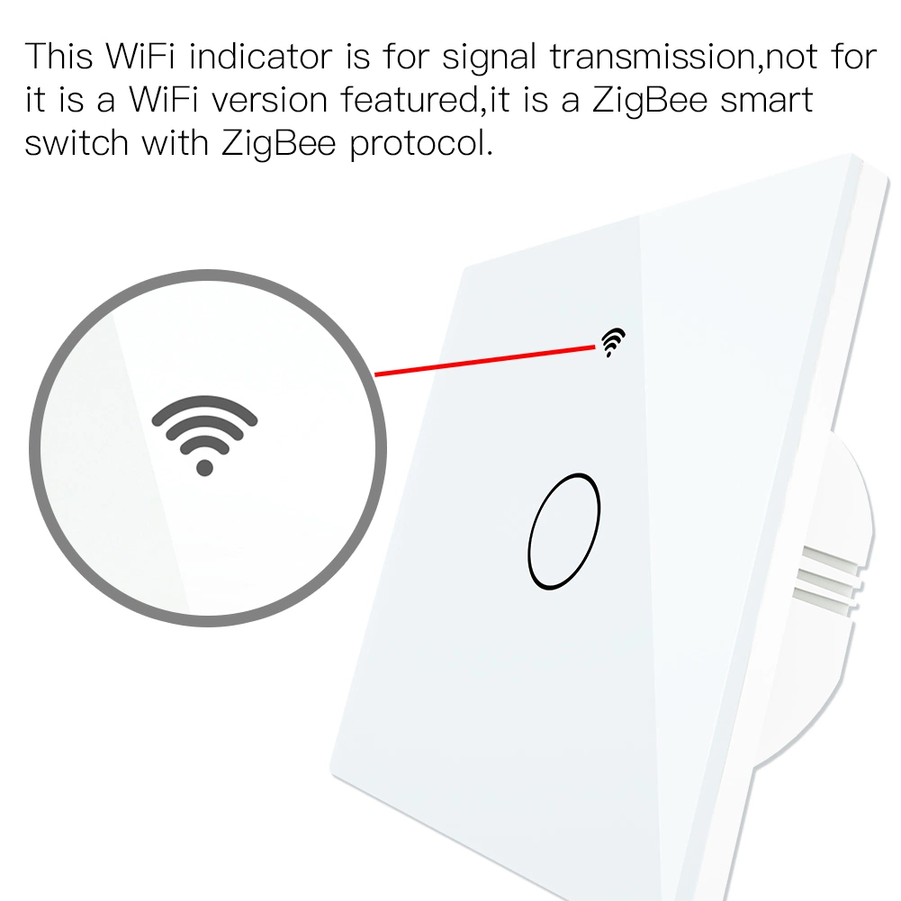 1/2/3 Pista Smart Home APP controlar o vidro temperado Toque sem fio Smart Luz WiFi interruptor de parede com o Google Alexa