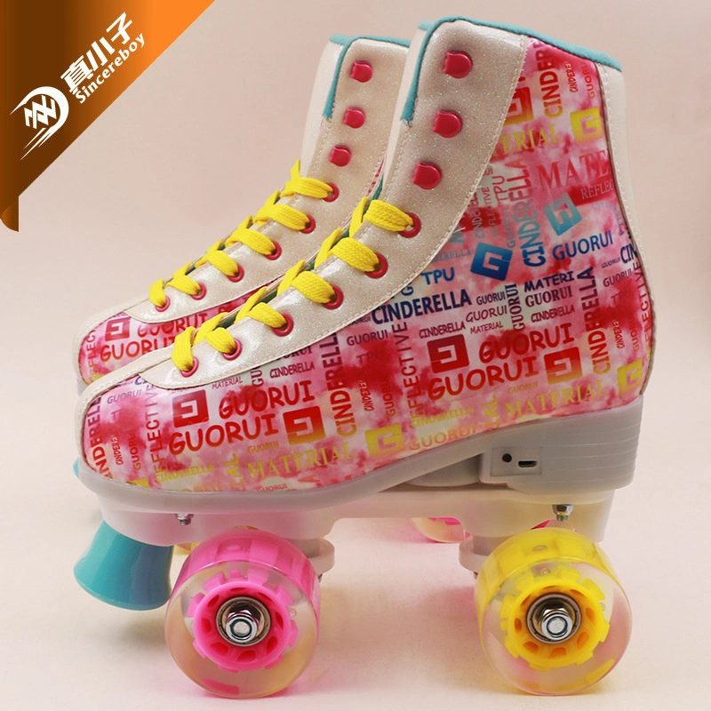 Classic Flashing Sneaker Quad Roller Skate