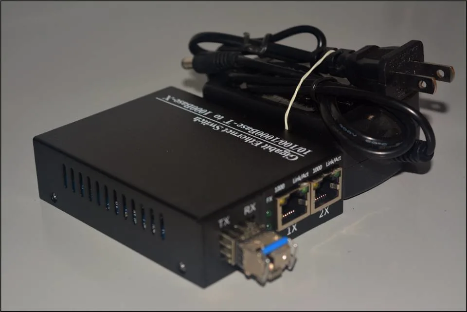 100m/100BASE Monomodo Sc Media Converter.