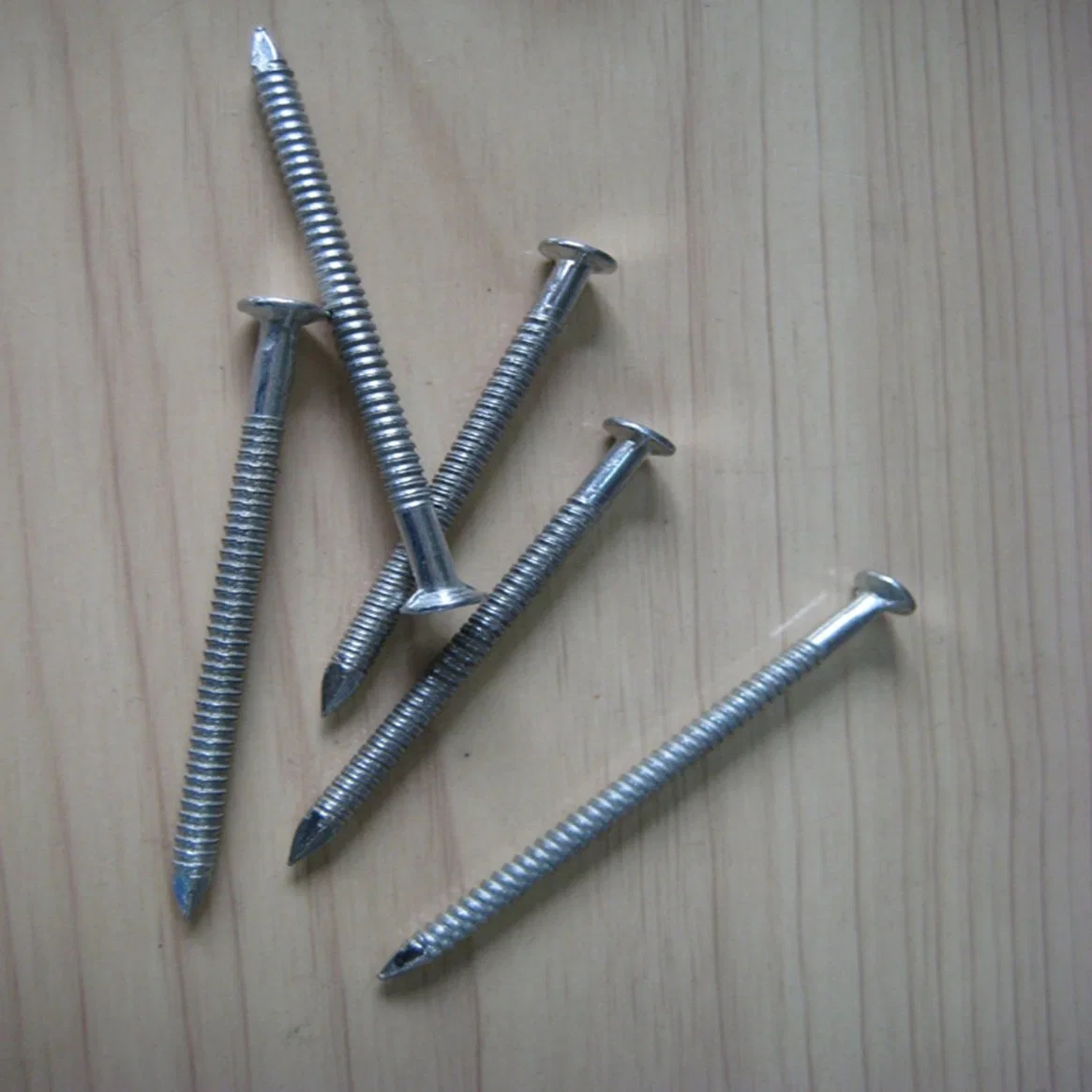 Reliable Quality Electron Galvanized Ring Shank Nail/Screw Nail Flat Head Electronic Galvanized 2&prime; &prime;