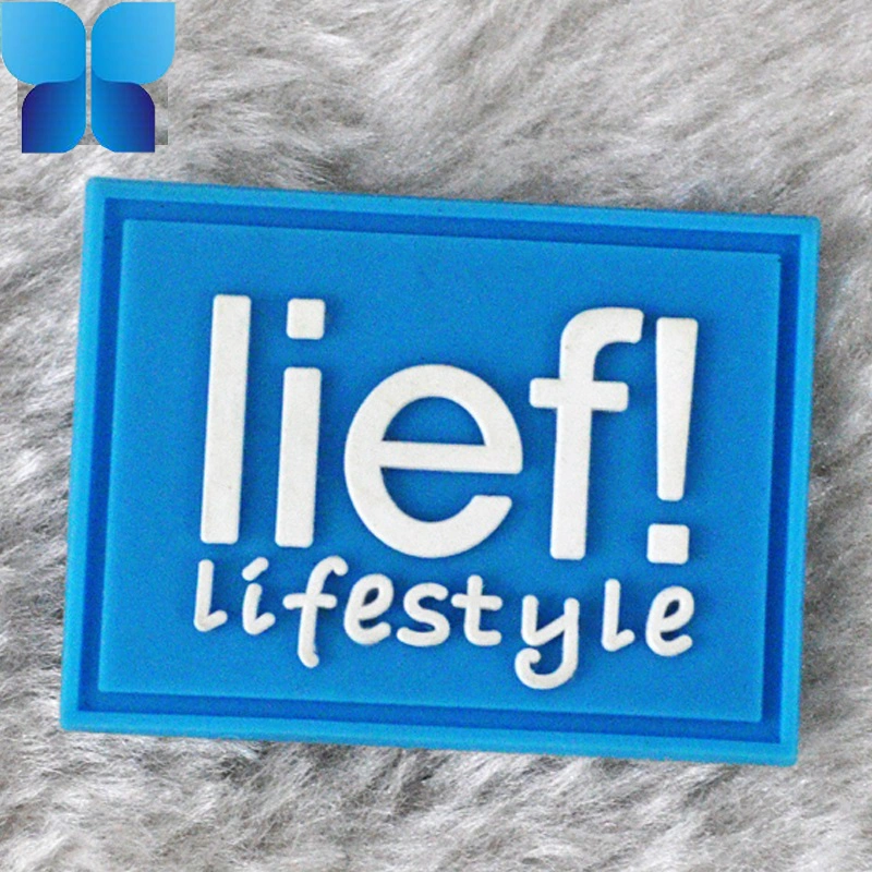 Embossed Logo PVC Patches Silicone Logo for Garment Accessories