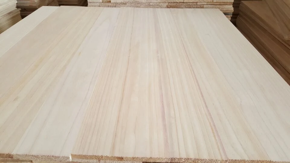 Anpassbare Paulownia Jointed Board Edge Geklebte Holzplatten Paulownia Wood
