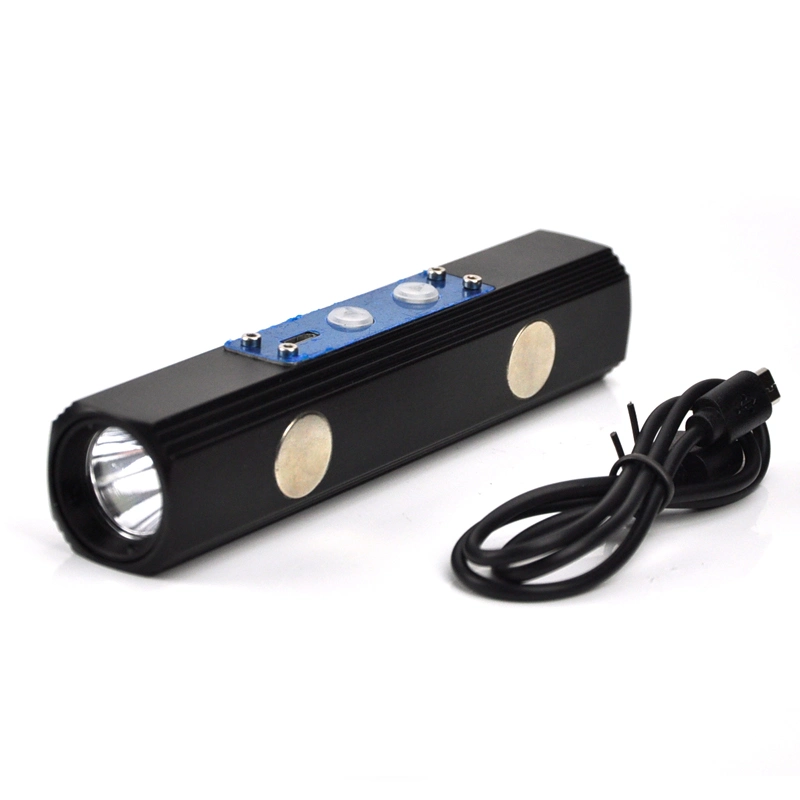 Fabriqué en Chine en aluminium USB LED Lampe torche rechargeable 18650 Li-Battery