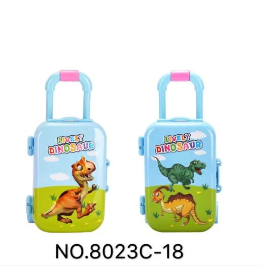 Colorful Doll Mini Luggage Alloy Trolley Case Mini Gift Set