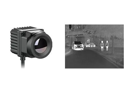 Voiture monté Module de caméra à imagerie thermique 384x288/17μm pour une plus longue distance visuelle