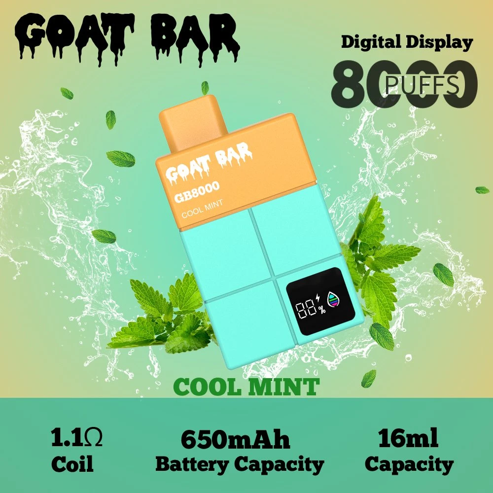 Goat Bar 8000 Puff Vozol Gear 5000 7000 10000 Puffs Disposable/Chargeable Vape Pen Pod Vape