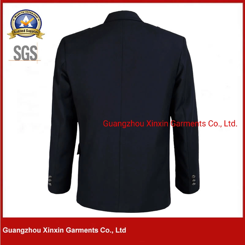 Vêtements style policier shirt vêtements de travail Garde de sécurité uniforme hommes Costume officier uniformes vêtements de garde pour Unisex Custom long Maillot de sécurité à manches (W2117)