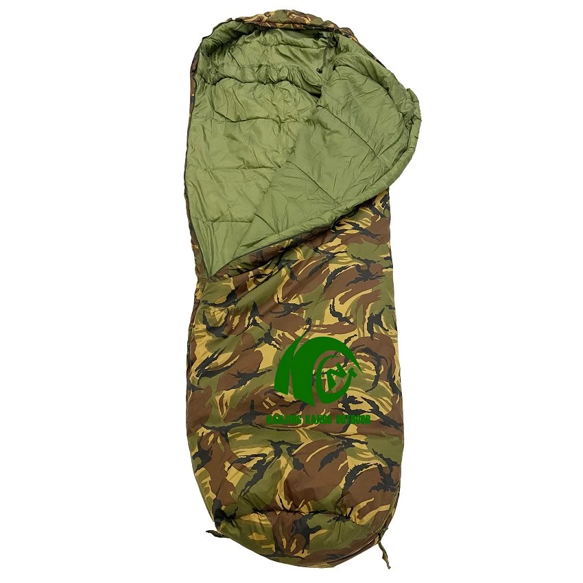 Kango Waterproof Army Style Camp Camouflage Reserve Emergency Green Military Style Sleeping Bags Winter Troops Style Relief Camping Bag