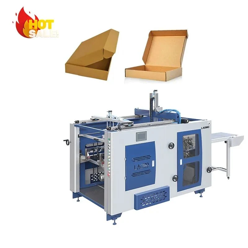 Auto Case Tray Erector Cardboard Former Machine Folding Paper Packing Box Machine Aircraft Cardboard Box Forming Machine