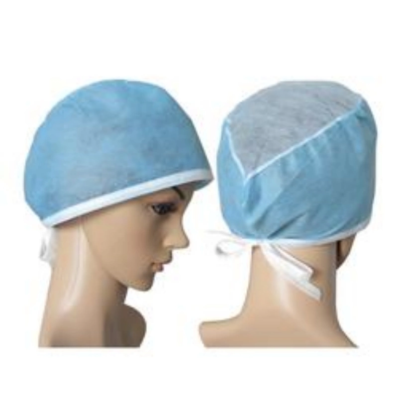 Cheap Disposable Non Woven SMS PP Medical Bouffant Doctor Cap Elastic Disposable Surgical Nurse Caps