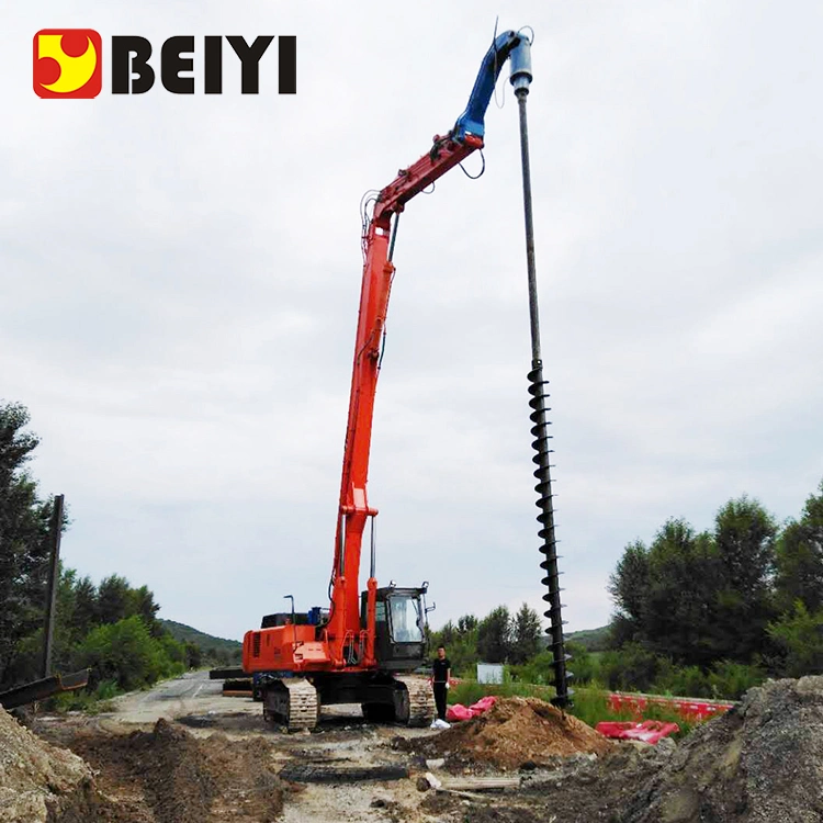 Taladro del sinfín de piezas de maquinaria de construcción de la excavadora piloto montado la masa del agujero de la máquina de perforación