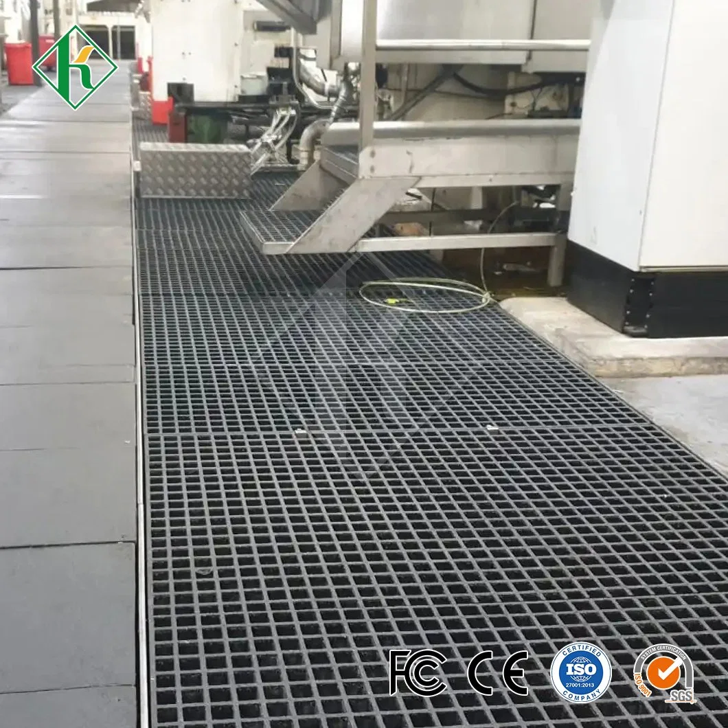 Kaiheng Steel Grating Platform Manufacturer Grating Trench Cover China Trench Drain Steel Middle Slot Ditch Cover