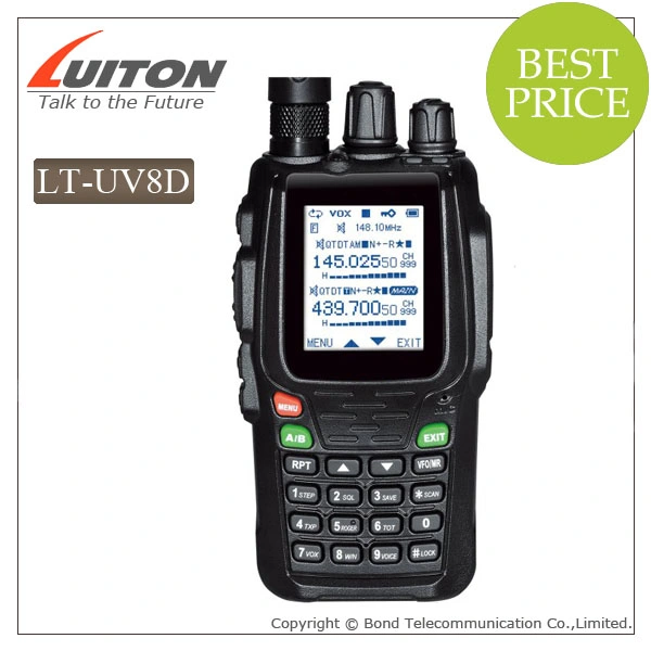 Wouxun Kg-UV8D de doble banda de larga distancia de 5W Walkie Talkie