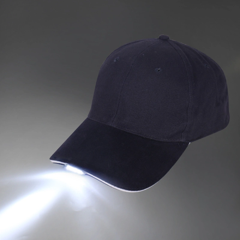 Summer Outdoor Cotton Flash Light up Climbing Sun Glow Gorras Fishing Sports Hat LED Lighting Trucker Sport Baseball Caps