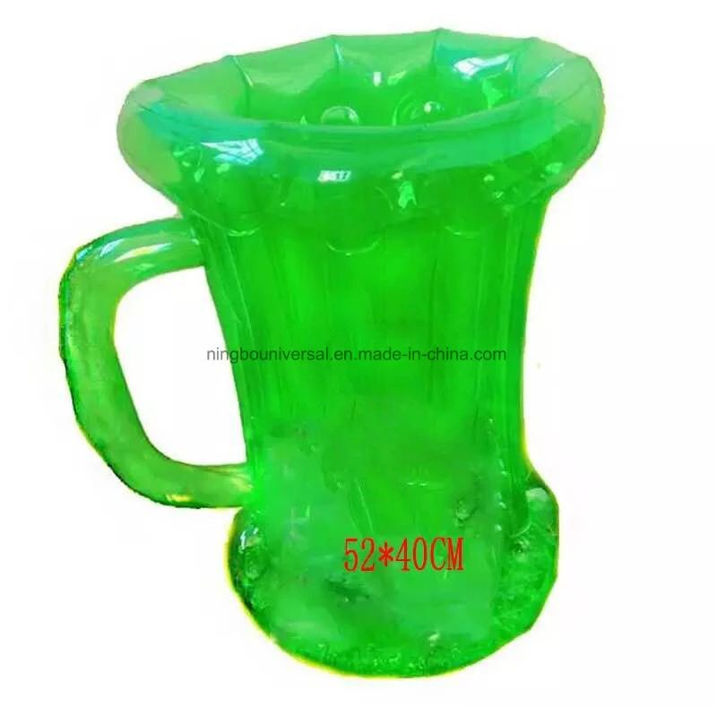 Decorative Green Patricks Day Inflatable Cold Beverages Drinks Ice Bucket