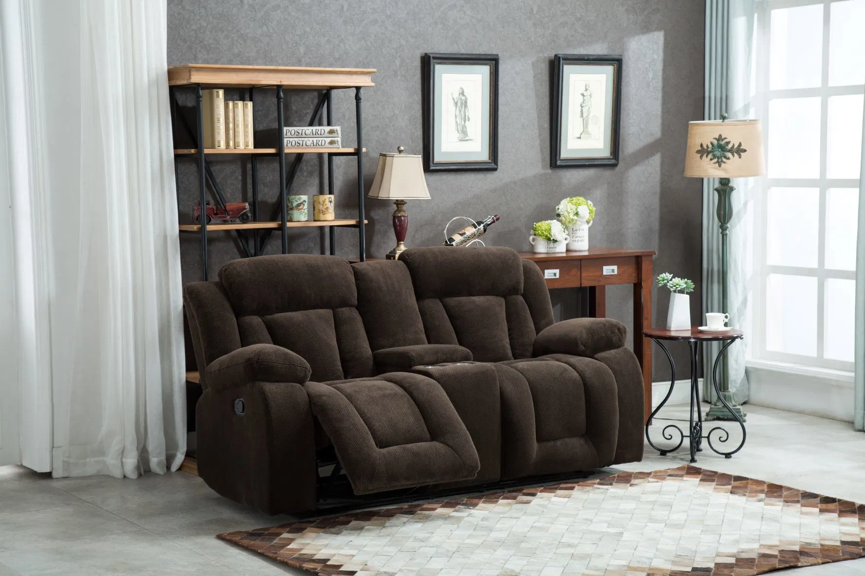 Cy Manual Functional Sofa Recliner Sofa for Living Room Chair