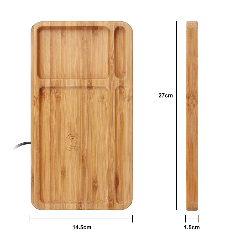 Dom populares Definir Bela Celular Universal Carregador Rápido 10W 9V Adaptador de madeira Bambu Carregador Sem Fio