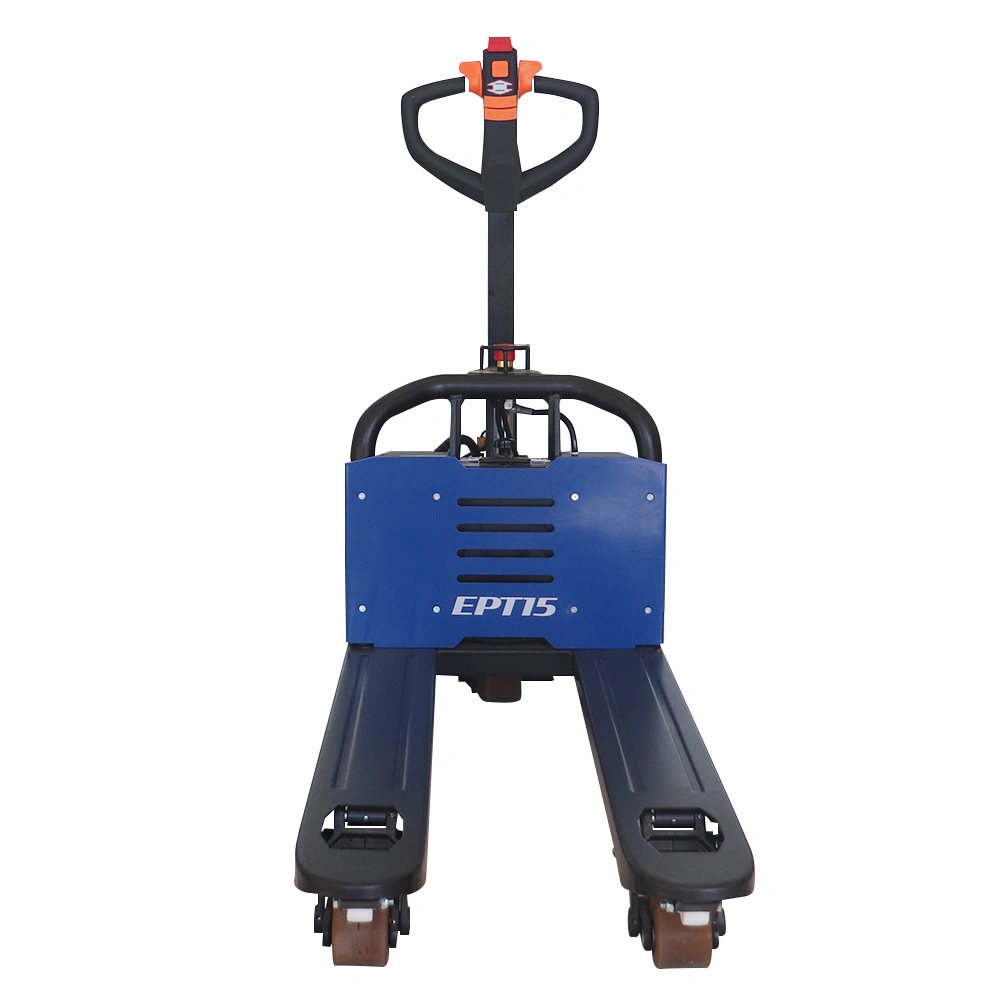 1.5ton 1500kg Battery Operated Pallet Truck Full Electric Power Mini Pallet Truck Jack Lifter Battery China