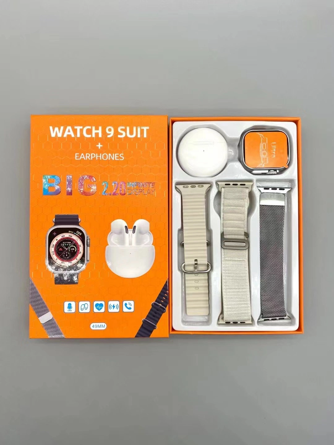 Mira la serie Smartwatch 9 pantalla HD de 49mm 2,0 pulgadas Wearpro Smart Watch