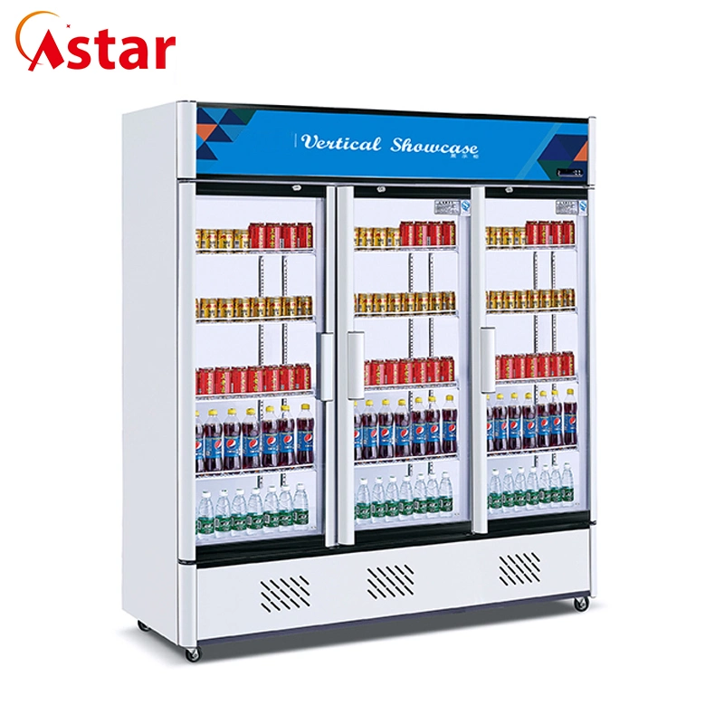 Direct Cooling High Capacity Beverage Refrigerator Showcase