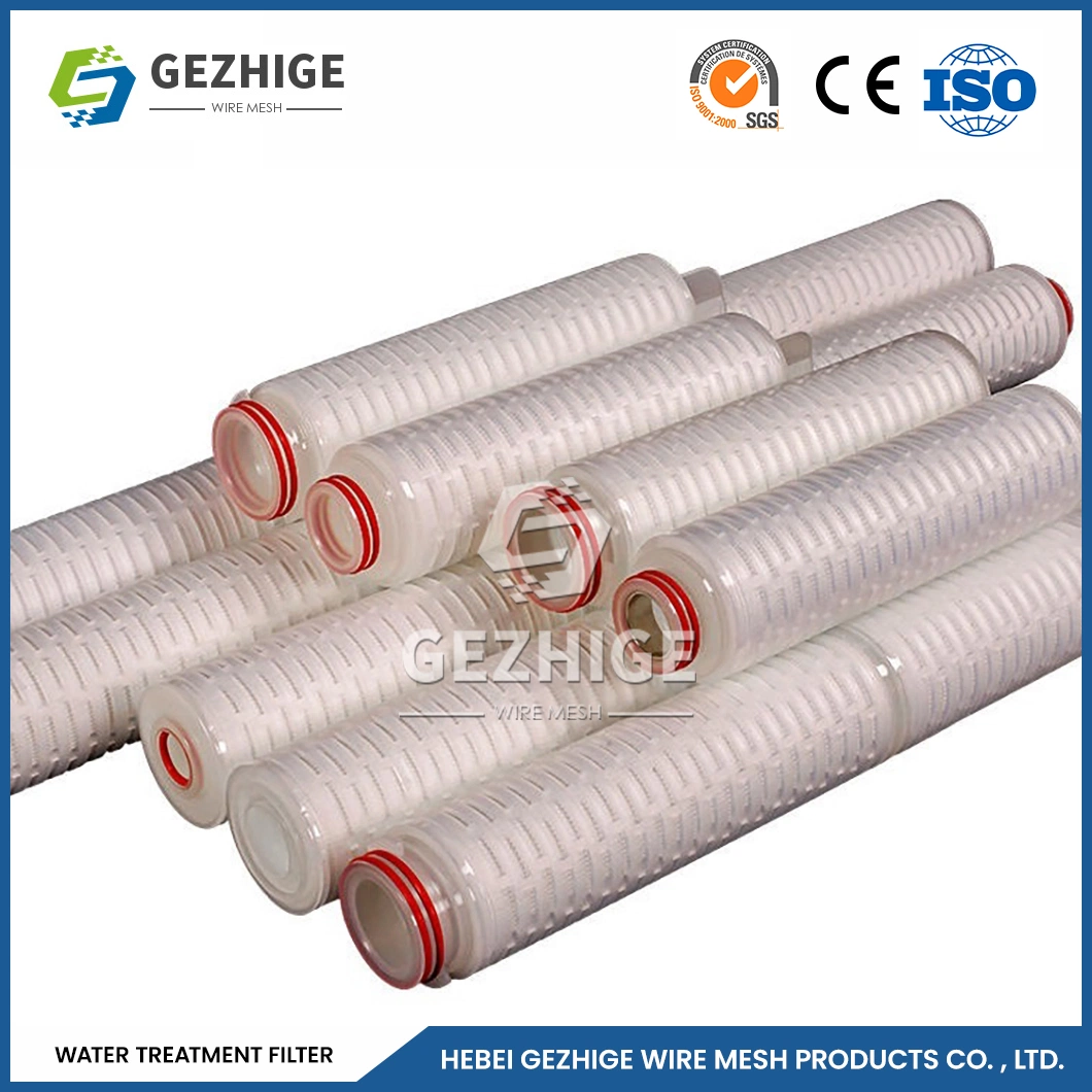 Gezhige Stainless Steel Water Separator Cartridge Manufacturers Exterior Sintered Filter Cartridge China 10 Inches Length Water Micro Filter Cartridge