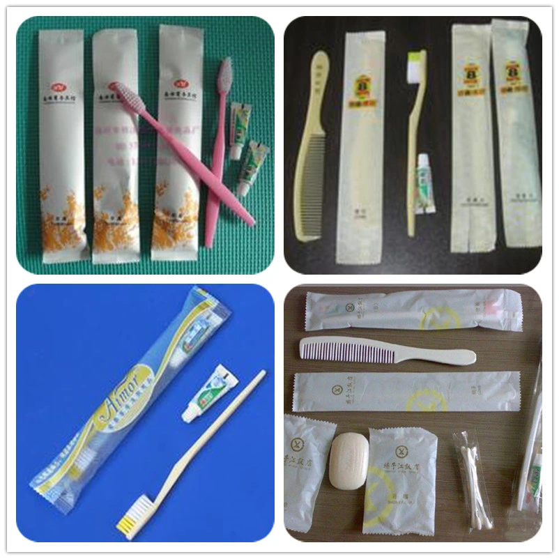 Hot Multi-Function Small Pillow Type Hotel Toothbrush Tooth Paste Comb Semi-Automatic Packing Machine